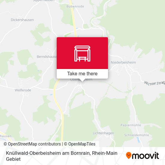 Карта Knüllwald-Oberbeisheim am Bornrain