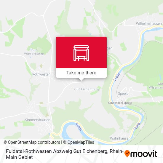 Карта Fuldatal-Rothwesten Abzweig Gut Eichenberg