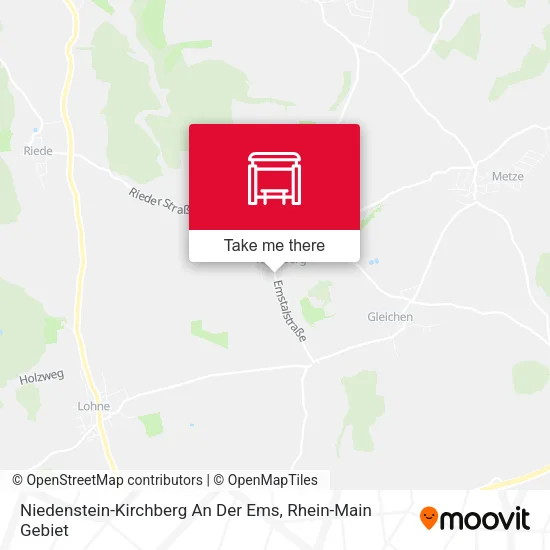 Карта Niedenstein-Kirchberg An Der Ems