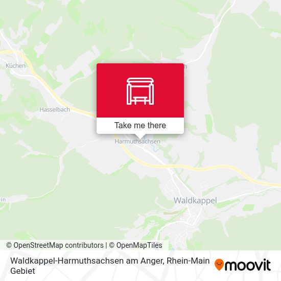 Карта Waldkappel-Harmuthsachsen am Anger