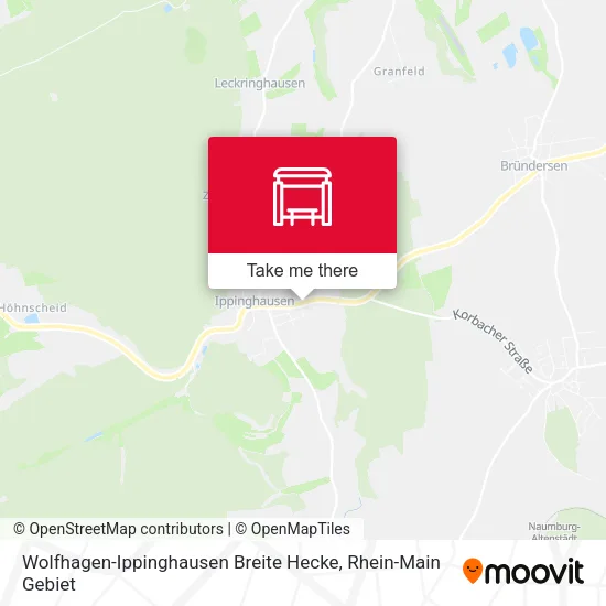Карта Wolfhagen-Ippinghausen Breite Hecke