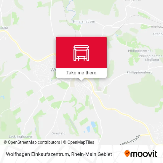 Карта Wolfhagen Einkaufszentrum