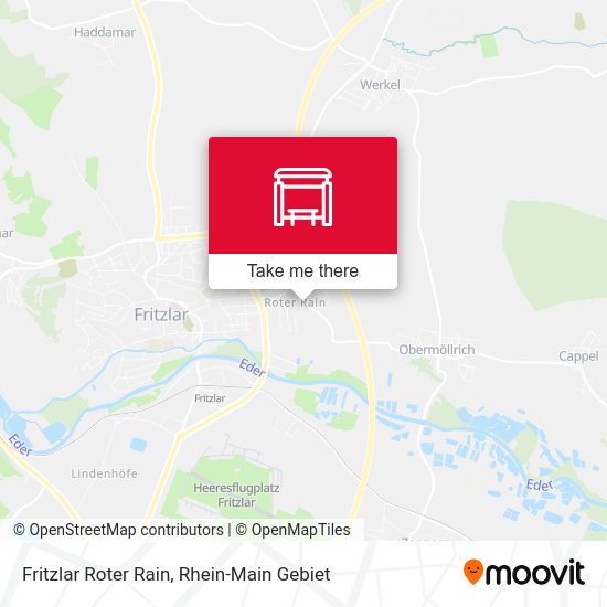 Карта Fritzlar Roter Rain