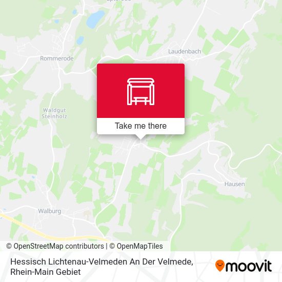 Карта Hessisch Lichtenau-Velmeden An Der Velmede
