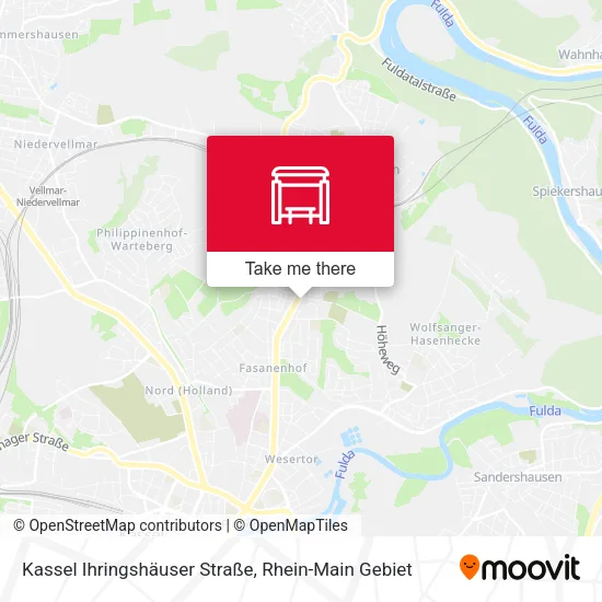Карта Kassel Ihringshäuser Straße
