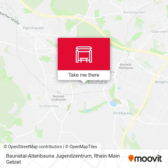 Карта Baunatal-Altenbauna Jugendzentrum