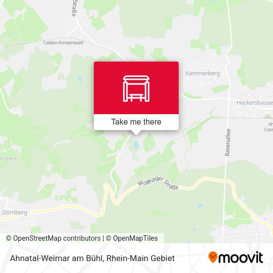 Карта Ahnatal-Weimar am Bühl