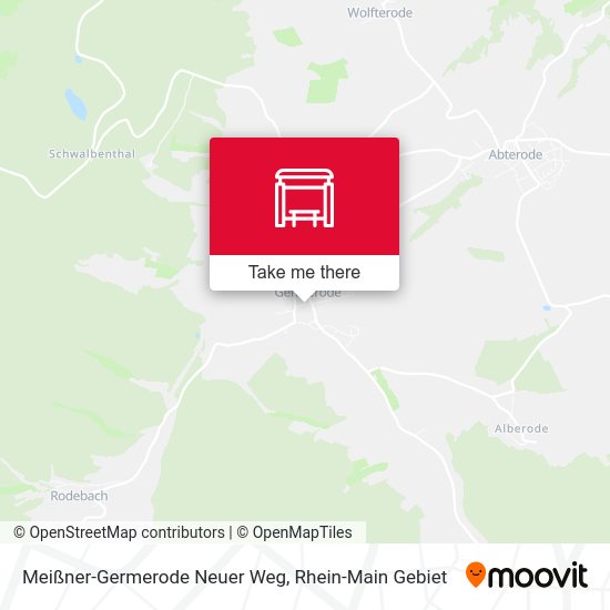 Карта Meißner-Germerode Neuer Weg