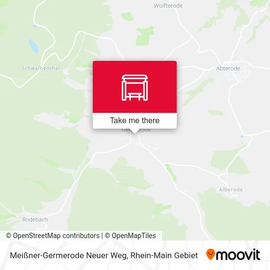 Карта Meißner-Germerode Neuer Weg