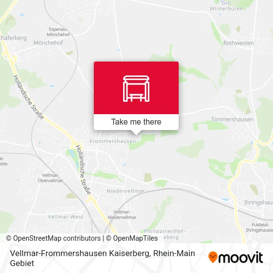 Карта Vellmar-Frommershausen Kaiserberg