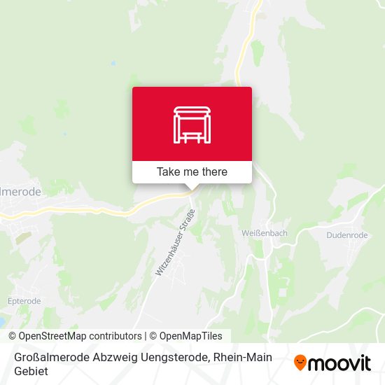 Карта Großalmerode Abzweig Uengsterode