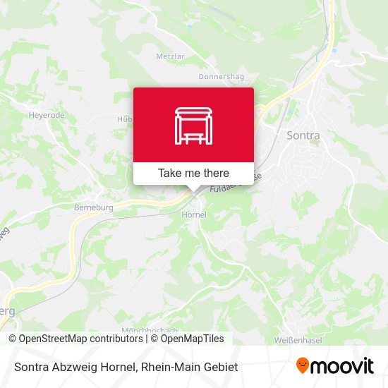 Карта Sontra Abzweig Hornel