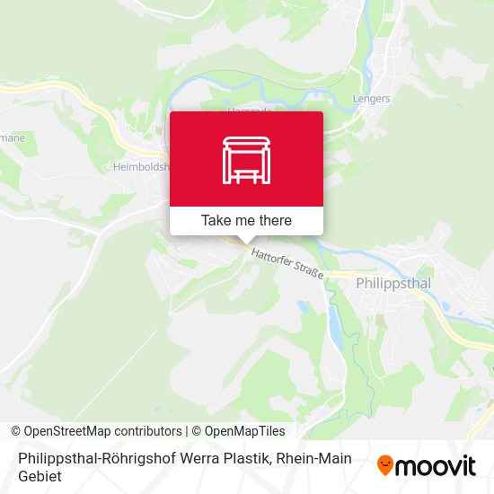 Карта Philippsthal-Röhrigshof Werra Plastik