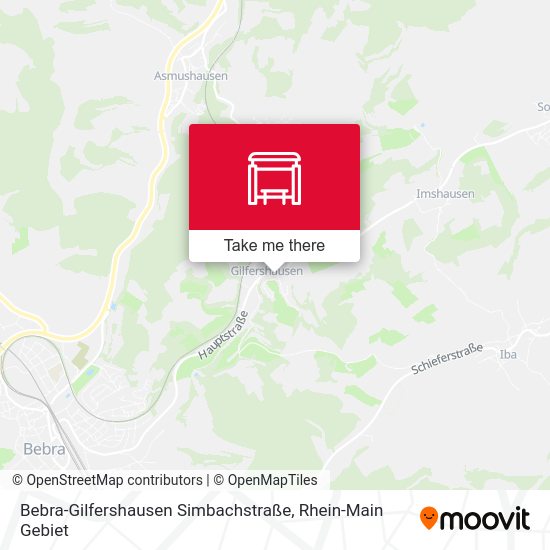 Карта Bebra-Gilfershausen Simbachstraße