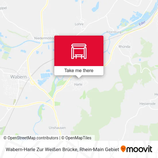 Карта Wabern-Harle Zur Weißen Brücke