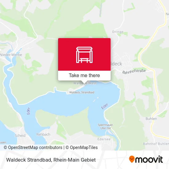 Waldeck Strandbad map
