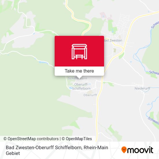 Карта Bad Zwesten-Oberurff Schiffelborn
