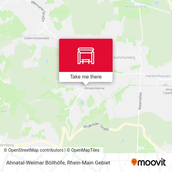 Карта Ahnatal-Weimar Böllhöfe