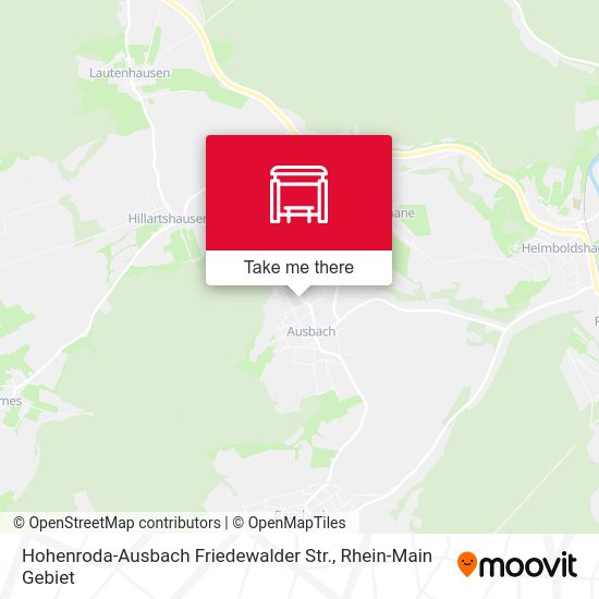 Карта Hohenroda-Ausbach Friedewalder Str.