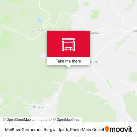 Карта Meißner-Germerode Bergwildpark