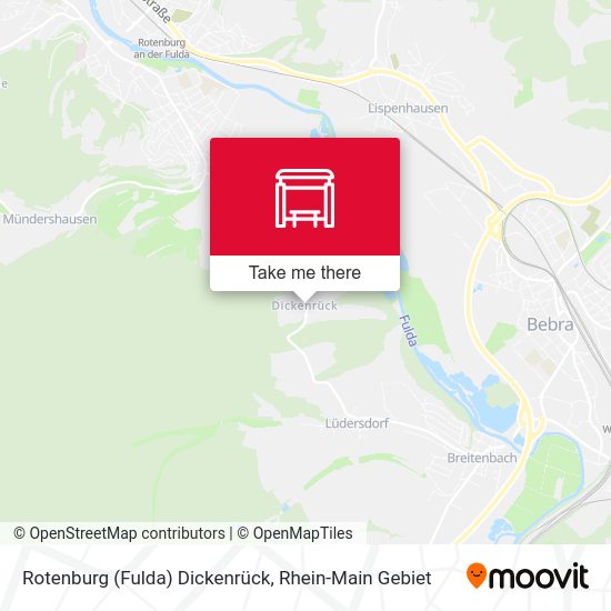 Карта Rotenburg (Fulda) Dickenrück