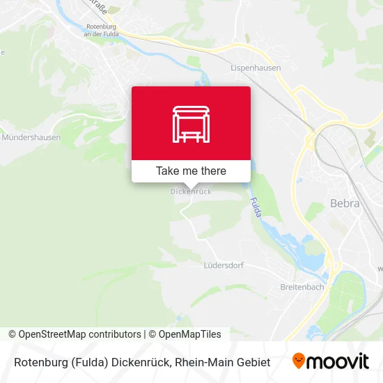 Карта Rotenburg (Fulda) Dickenrück