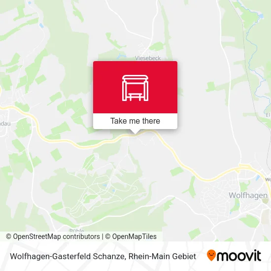 Карта Wolfhagen-Gasterfeld Schanze