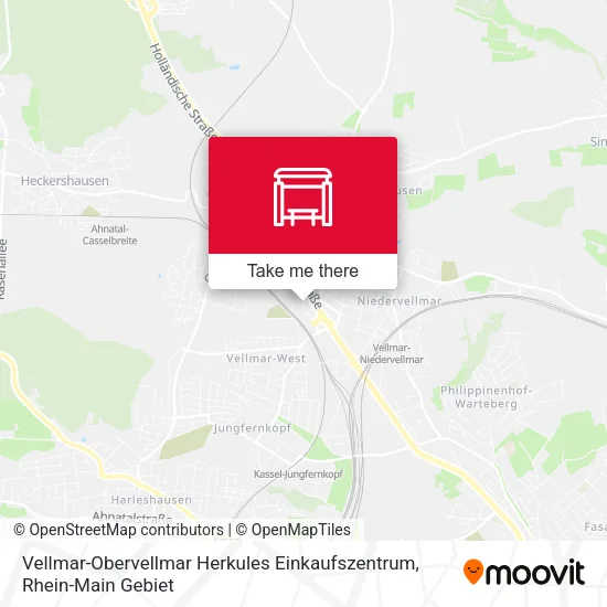 Карта Vellmar-Obervellmar Herkules Einkaufszentrum