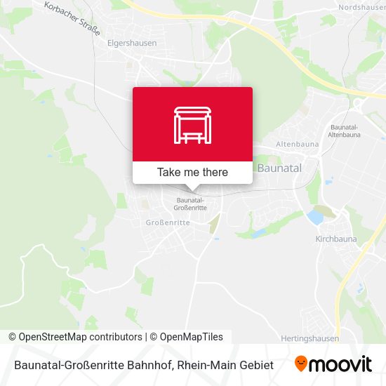 Карта Baunatal-Großenritte Bahnhof