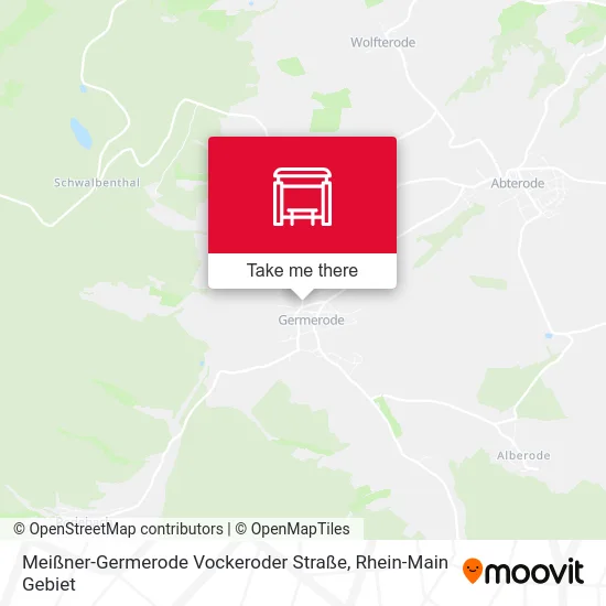 Карта Meißner-Germerode Vockeroder Straße