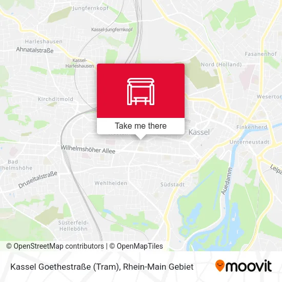 Карта Kassel Goethestraße (Tram)