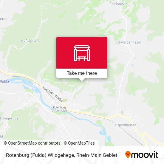 Карта Rotenburg (Fulda) Wildgehege