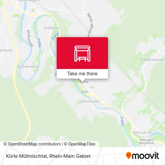 Карта Körle Mülmischtal