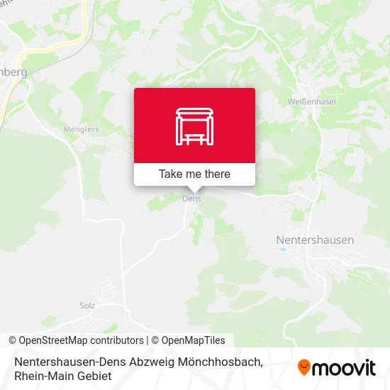 Карта Nentershausen-Dens Abzweig Mönchhosbach