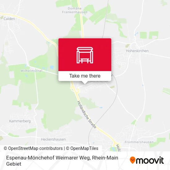Карта Espenau-Mönchehof Weimarer Weg