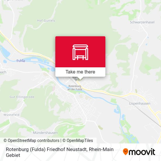 Карта Rotenburg (Fulda) Friedhof Neustadt