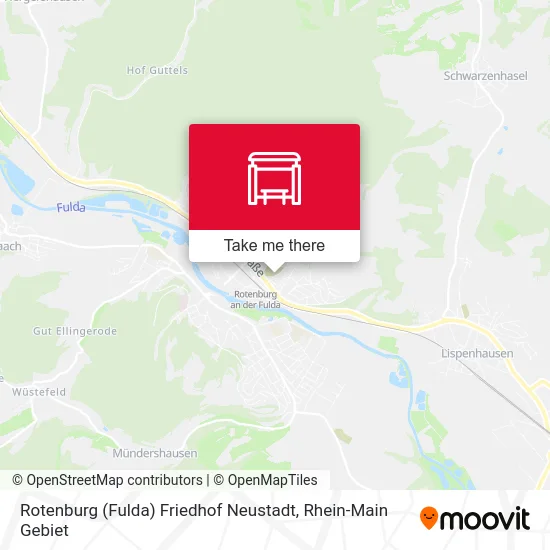 Карта Rotenburg (Fulda) Friedhof Neustadt