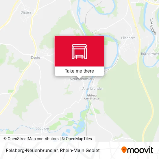 Карта Felsberg-Neuenbrunslar