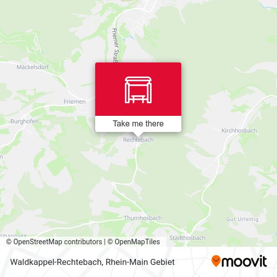 Карта Waldkappel-Rechtebach