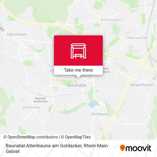Карта Baunatal-Altenbauna am Goldacker