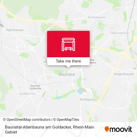 Карта Baunatal-Altenbauna am Goldacker