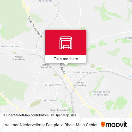 Карта Vellmar-Niedervellmar Festplatz