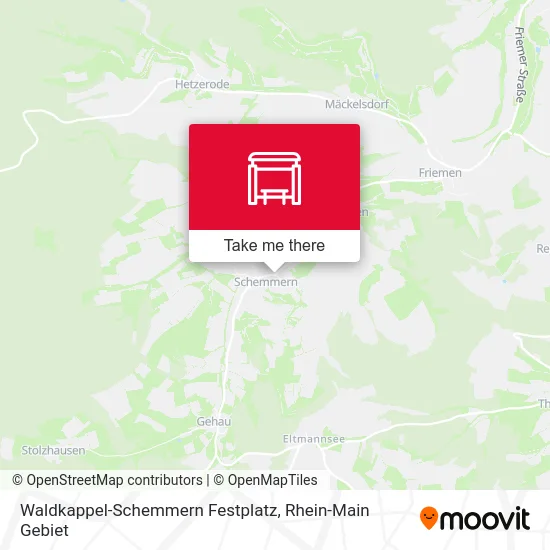 Карта Waldkappel-Schemmern Festplatz