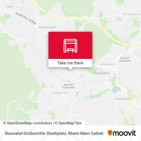 Карта Baunatal-Großenritte Stadtplatz