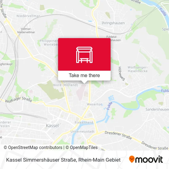 Карта Kassel Simmershäuser Straße
