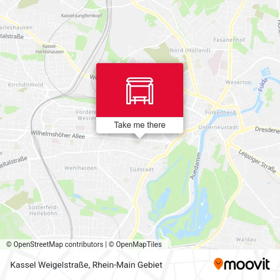 Карта Kassel Weigelstraße