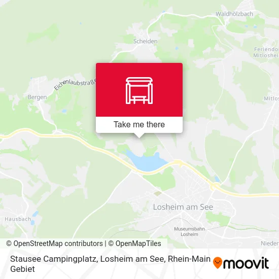 Карта Stausee Campingplatz, Losheim am See