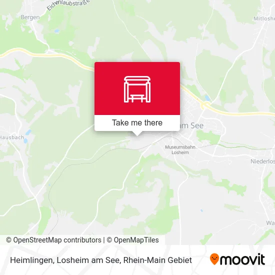 Карта Heimlingen, Losheim am See