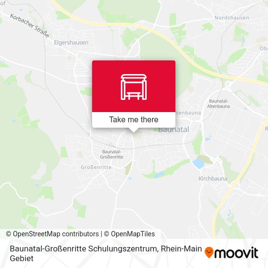 Карта Baunatal-Großenritte Schulungszentrum