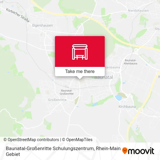 Карта Baunatal-Großenritte Schulungszentrum